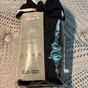 Basics Black Fitted Sheet